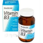 Health Aid Вітамін В3 Вітамін для здоров'я нервової системи 250 мг 90 таблеток: ціни та характеристики