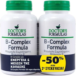 Doctor's Formulas В-комплекс вітамінів для підтримки енергії, імунітету та нервової системи 2 х 120 капсул