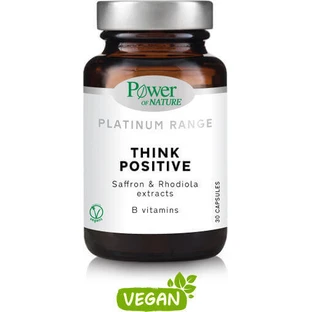 Платинова добавка Power Of Nature Platinum Range Think Positive проти тривожності 30 капс.