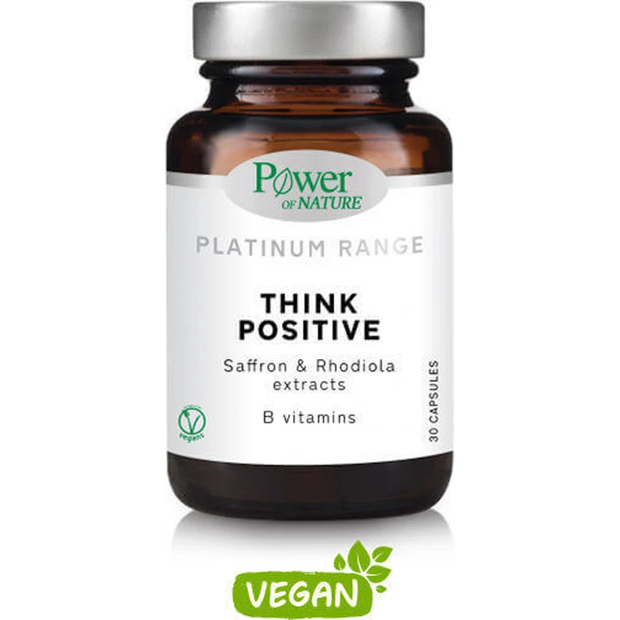 Платинова добавка Power Of Nature Platinum Range Think Positive проти тривожності 30 капс.: ціни та характеристики