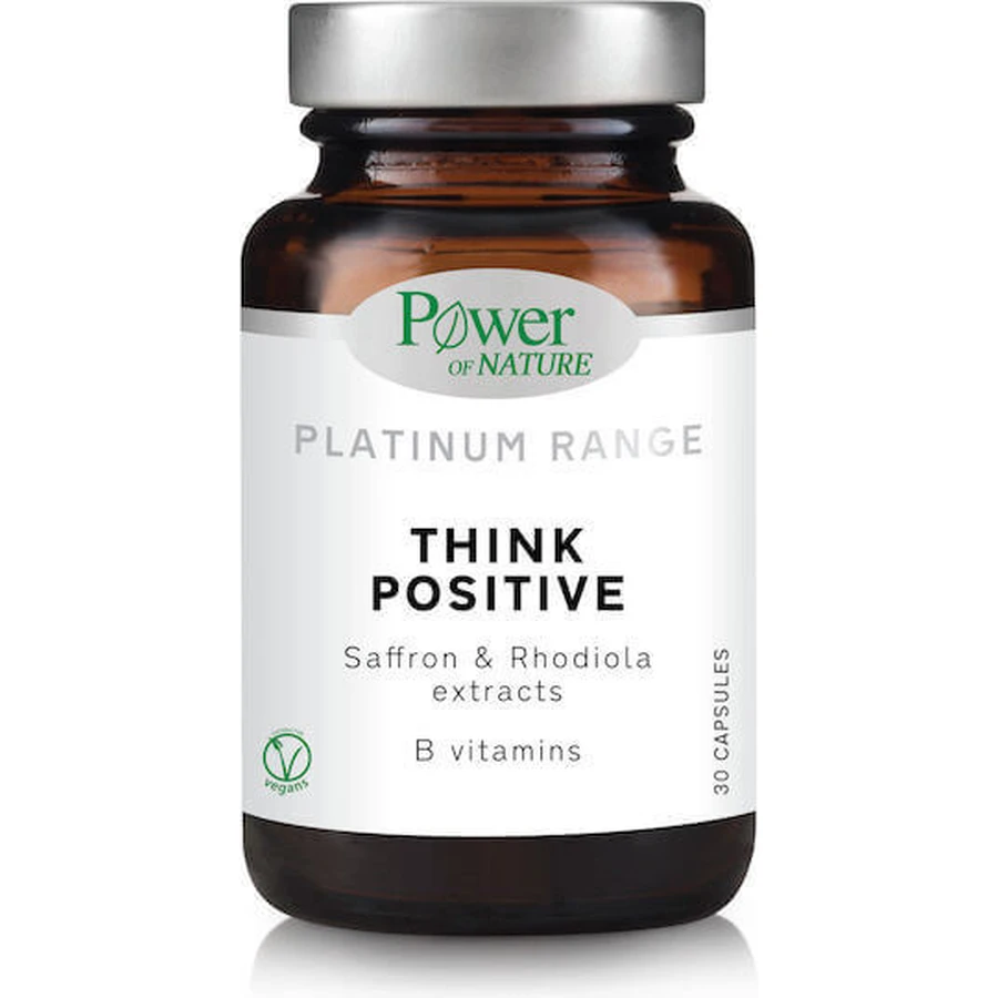 Платинова добавка Power Of Nature Platinum Range Think Positive проти тривожності 30 капс.: ціни та характеристики