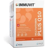 Leriva Pharma Immuvit Plus Q10 Мультивітамінний полівітамінний комплекс для підвищення енергії та імунної системи 30 м'яких гелів
