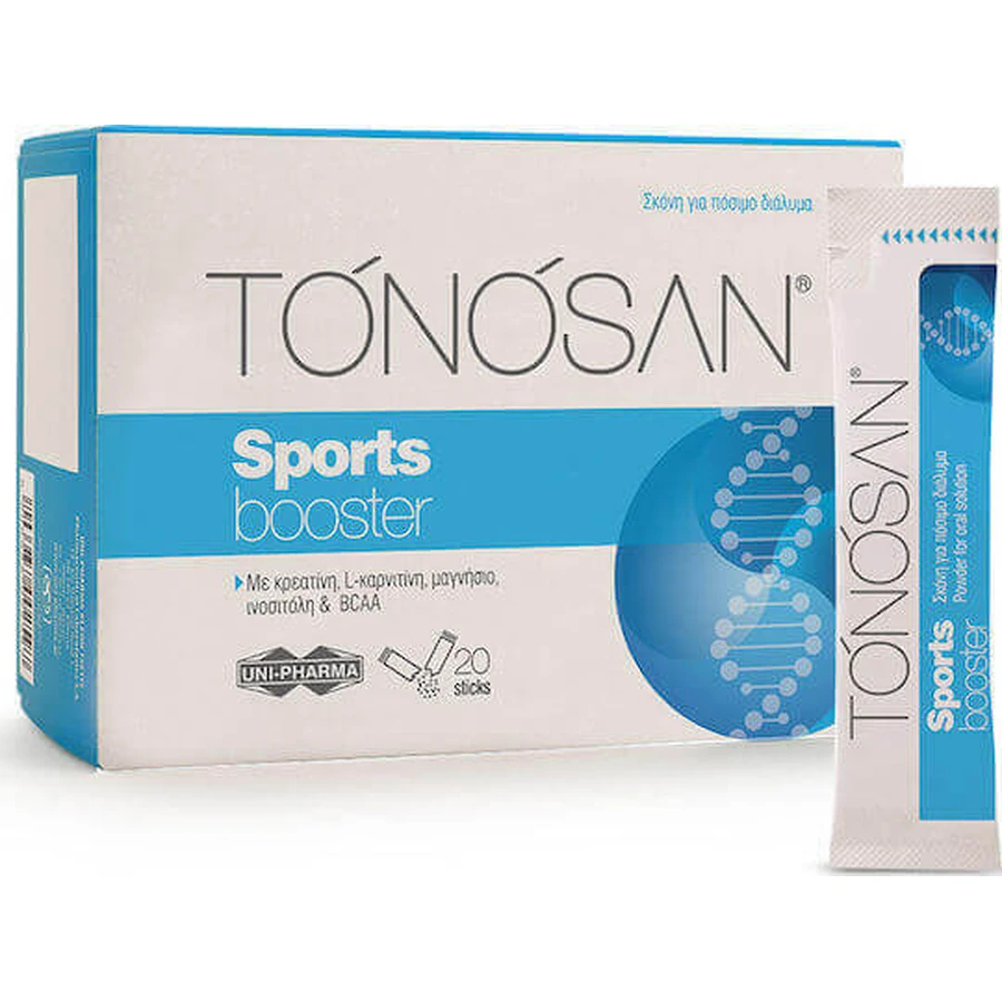 UNI-PHARMA Tonosan Sports Booster Специальная пищевая добавка 20 пакетиков: цены и характеристики