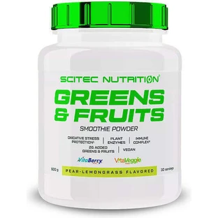 Scitec Nutrition Greens & Fruits Специальная диетическая добавка 600 гр Лимон с грушей