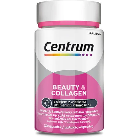 Centrum Красота и коллаген Мультивитамины с маслом ночного света и коллагеном для волос, кожи и ногтей 30 софтгелей: цены и характеристики