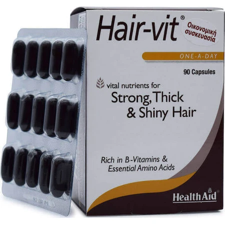 Health Aid Hair-Vit Специальная пищевая добавка 90 капс: цены и характеристики
