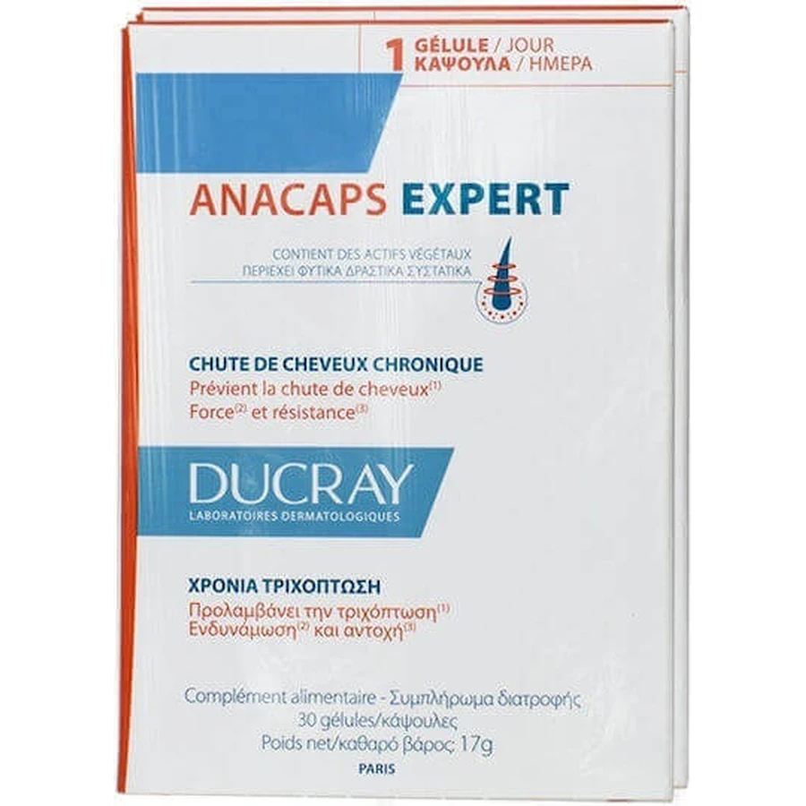 Ducray Anacaps Expert Special Food Supplement 2 x 15 капсул: цены и характеристики