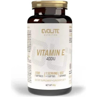 Evolite Вітамін Е Вітамін для шкіри та антиоксидантної дії 400iu 100 м'яких гелів