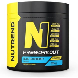 Nutrend N1 Pre Workout Supplement 255gr Blue Raspberry
