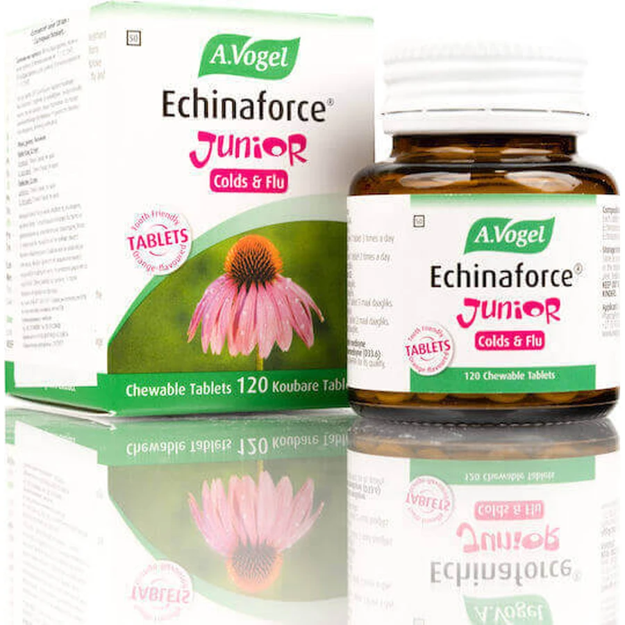 A.Vogel Echinaforce Junior Colds & Flu Tooth Friendly 120 жевательных таблеток: цены и характеристики