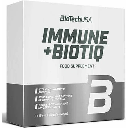 Biotech USA Immune + Біотин Імунна добавка для підвищення імунітету 36 капс.: ціни та характеристики