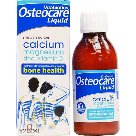 Vitabiotics Osteocare Liquid Оригінальна добавка для здоров'я кісток 200мл апельсин: ціни та характеристики