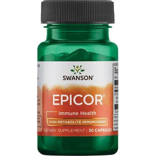 Swanson Epicor Імуногени з високим вмістом метаболітів Epicor Імуногени з високим вмістом метаболітів 500 мг Добавка для підвищення імунітету 30 капс.