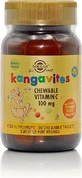 Solgar Kangavites Kangavites Vitamin C Вітамін для підтримки імунітету, шкіри та антиоксидантної дії 100 мг апельсин 90 жувальних таблеток