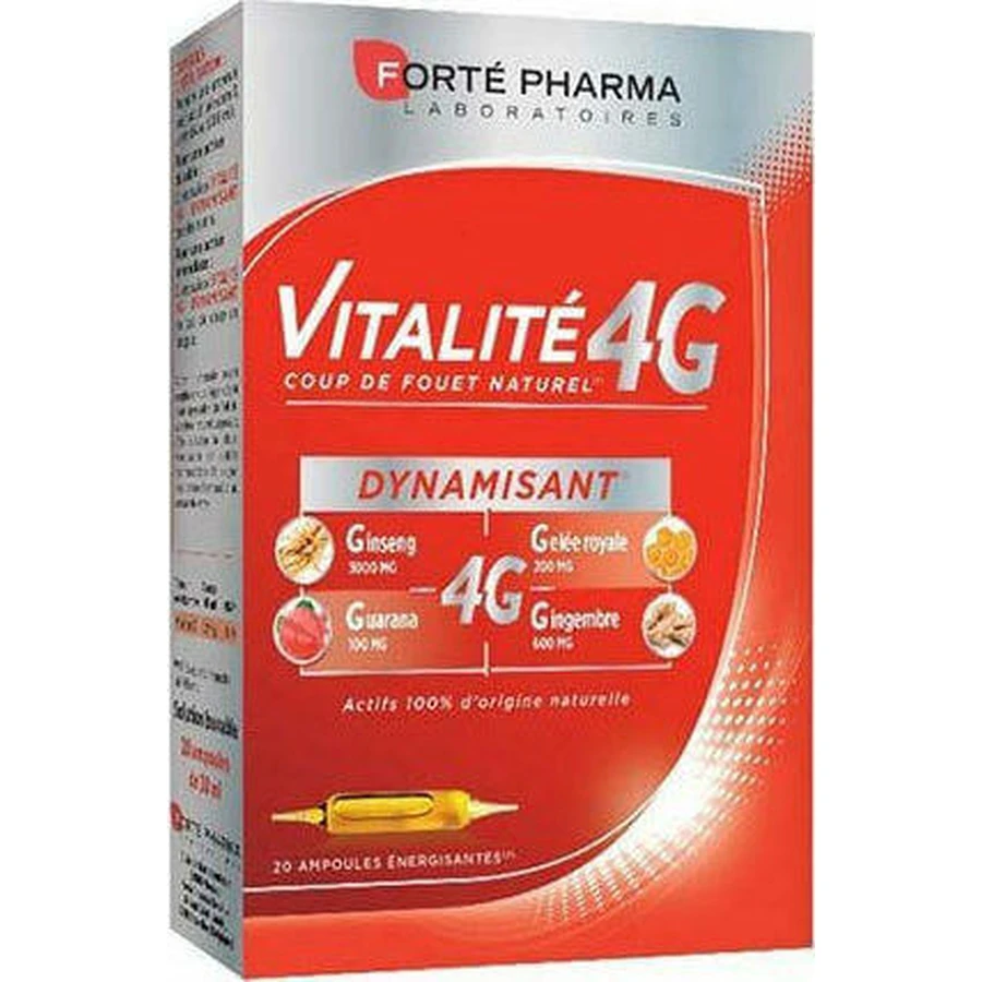 Спеціальна харчова добавка Forte Pharma Vitalite 4G Vitalite 4G 20 x 0 мл Мультиароматизатори: ціни та характеристики