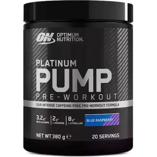 Optimum Nutrition Platinum Pump Предтреніровочная добавка 380гр Блакитна малина