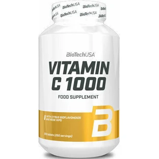 Biotech USA Вітамін С Вітамін для підтримки імунітету, шкіри та антиоксидантної дії 1000 мг 250 таблеток