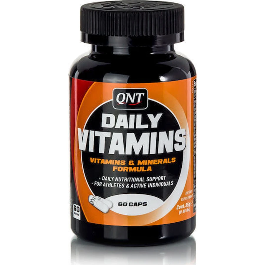 QNT Daily Vitamins Полівітамінний комплекс для підтримки енергії, імунітету та нервової системи 60 капс.: ціни та характеристики