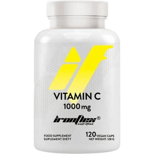 Ironflex Nutrition Витамин C для укрепления иммунной системы, кожи и антиоксидантного действия 1000 мг 120 растительных капсул