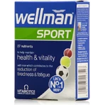 Вітабіотики Wellman Wellman Sport Health & Vitality Спеціальна дієтична добавка 30 табл.: ціни та характеристики