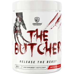 Swedish Supplements The Butcher Pre Workout Supplement 525gr Red Field War