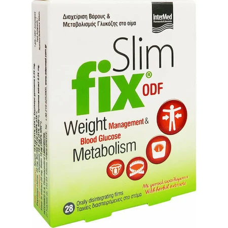 InterMed Slim Fix ODF Добавка для схуднення 28 сублінгвальних таблеток: ціни та характеристики