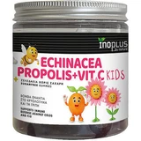 Ino Plus Ехінацея, прополіс + вітамін С Вітамін для зміцнення імунної системи, шкіри та антиоксидантної дії Полуниця 60 желейних цукерок