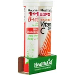 Health Aid B-Vital & Vitamin C Мультивітамін B-Vital 20 шипучих таблеток та вітамін C 1000мг зі смаком апельсина 20 шипучих таблеток для підвищення енергії та зміцнення імунної системи 1000мг апельсина: ціни та характеристики