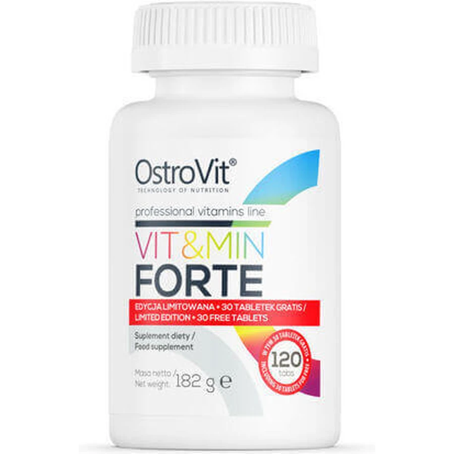 OstroVit Vit & Min Forte Харчова добавка Спеціальна Спеціальна 120 табл.: ціни та характеристики