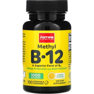 Jarrow Formulas Вітамін B12 для здоров'я нервової системи 2500мг 1000мкг 100 пастилок