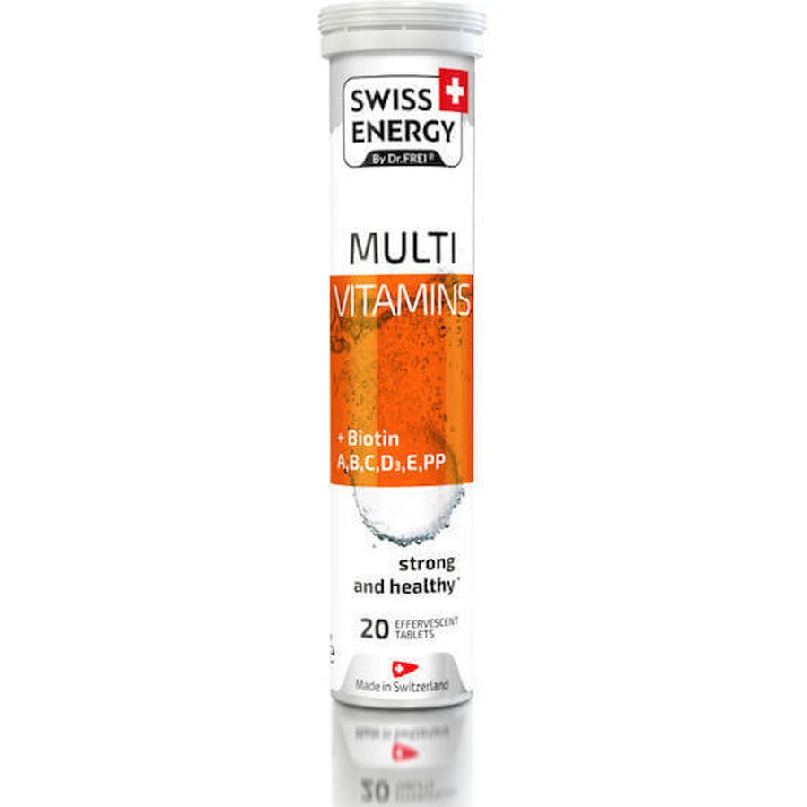 Swiss Energy Multi Vitamins Биотин Мультивитамины для энергии 1000 мг 20 табл. eff: цены и характеристики