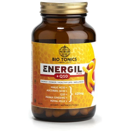 Bio Tonics Energil Plus Q10 620 мг Специальная пищевая добавка 60 растительных капсул: цены и характеристики