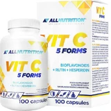 AllNutrition Vit C 5 форм Витамин для иммунной системы, кожи и антиоксидантного действия 100 капс