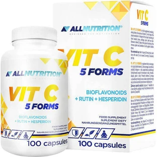 AllNutrition Vit C 5 форм вітаміну для імунної системи, шкіри та антиоксидантної дії 100 капс.