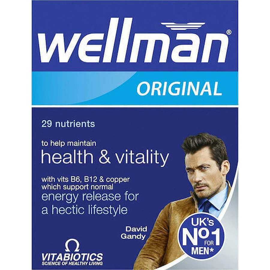 Vitabiotics Wellman Original 29 Nutrients David Gandy Special Dietary Supplement 30 tabs: цены и характеристики