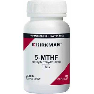 Kirkman 5-MTHF Вітамін для здоров'я нервової системи 1 мг Енергія 120 капс.