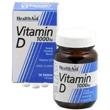 Health Aid Vitamin D3 Витамин для поддержки иммунитета и здоровья яиц 1000iu 120 таблеток