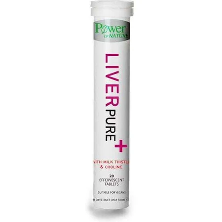 Дієтична добавка до раціону харчування Power Of Nature Liver Pure+ Печінка Спеціальна дієтична добавка 20 ф шматочків еф.: ціни та характеристики