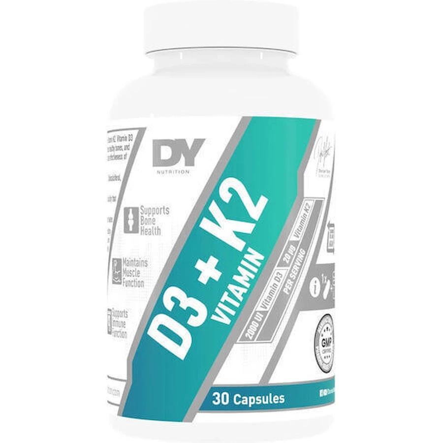 Dorian Yates D3 + K2 Витамин для укрепления иммунной системы и здоровья яиц 30 капс: цены и характеристики