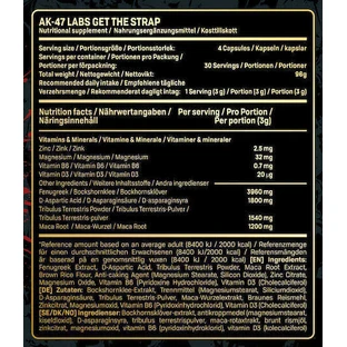 AK-47 Labs Отримайте добавку для підвищення лібідо та тестостерону Strap Libido & Testosterone 120 капс.