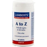 Lamberts A to Z Multivitamins & Minerals Мультивітамінний комплекс для підвищення енергії та імунітету 30 таблеток
