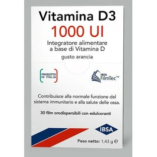 Ibsa D3-Odfilm Витамин для укрепления иммунной системы и здоровья яиц 1000iu Orange 30buc