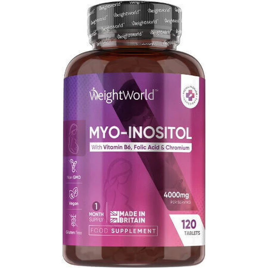 WeightWorld Міо-інозитол Харчова добавка спеціальна 120 таб.: ціни та характеристики
