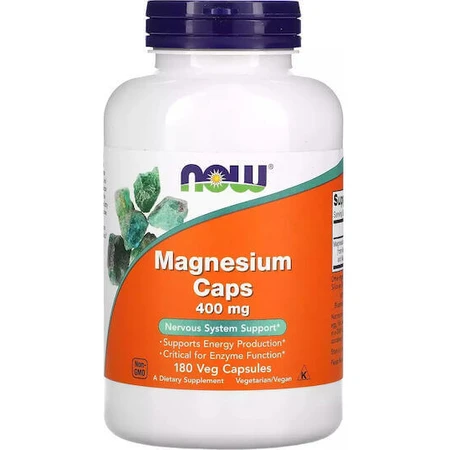 Now Foods Магний 400 мг 180 травяных капсул: цены и характеристики