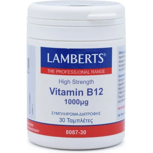Lamberts Vitamin B12 Вітамін для здоров'я нервової системи 1000мкг 30 таблеток
