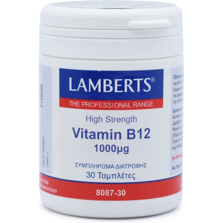 Lamberts Vitamin B12 Вітамін для здоров'я нервової системи 1000мкг 30 таблеток: ціни та характеристики