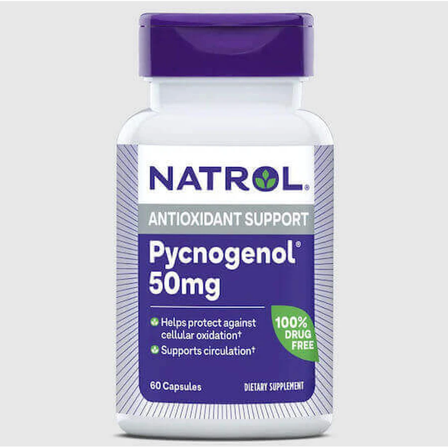 Natrol Pycnogenol 50mg Pre Workout Supplement 60 caps: цены и характеристики