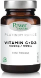 Power Of Nature Platinum Range Vitamin C+D3 Multivitamin for Energy &amp; Immune System Strengthening 1000iu 1000mg 30 Tablets