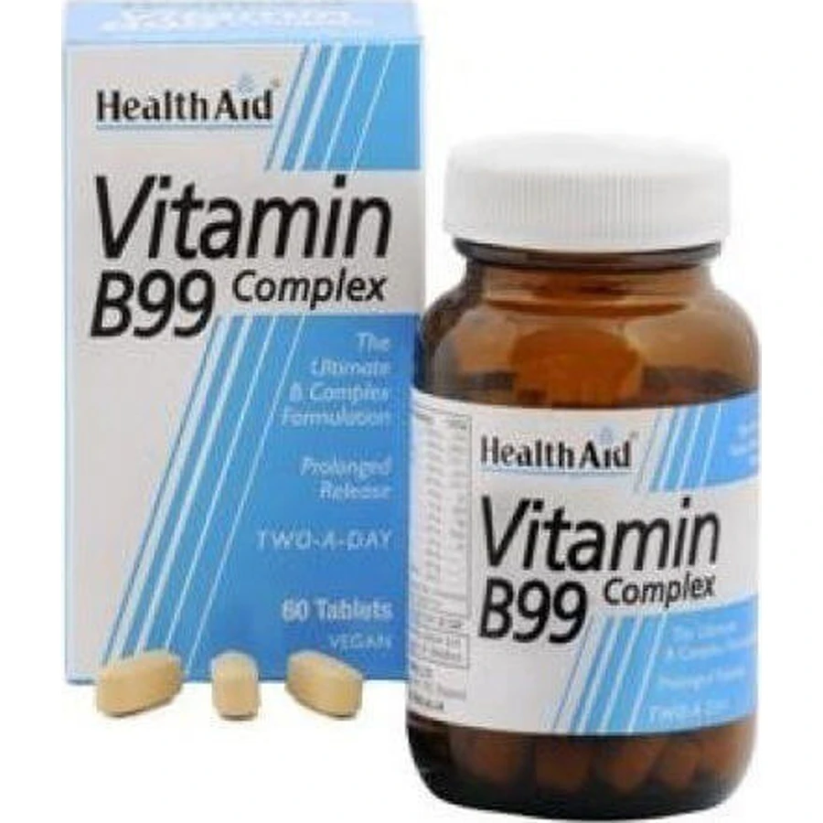 Вітамінний комплекс Health Aid B 99 для енергії, імунітету та волосся 60 таблеток: ціни та характеристики