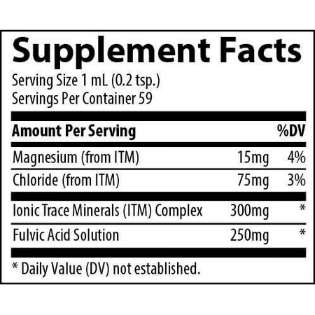 Trace Minerals Ionic Fulvic Acid 250mg Weight Loss Supplement 59ml: цены и характеристики